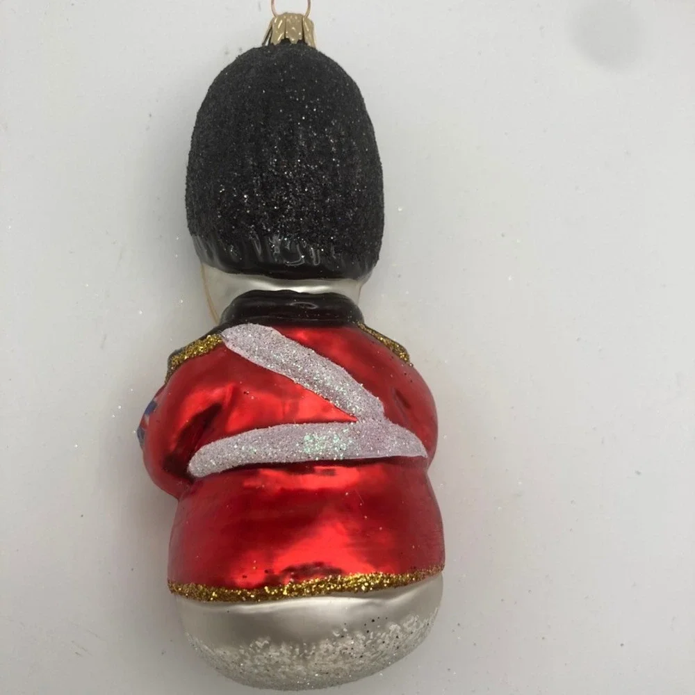 Vintage‎ Hand Blown/Painted Snowman Christmas Ornament Collectible Classic